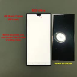100% Testing for Samsung Galaxy S23 Ultra LCD S918E S918B/DS Display Touch Screen Digitizer Replacement with Defective Screen