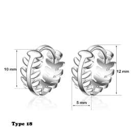 Geometric Tiny Hoop Earrings For Women Micro Crystal Zircon Star Flower Heart Huggie Small Classic Earring Piercing Jewelry Gift