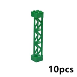 Compatible 95347 Pillars Bricks Lattice Tower 2X2X10 Support Baseplate Bridge Girder Bracket Building Block Part Column Toys
