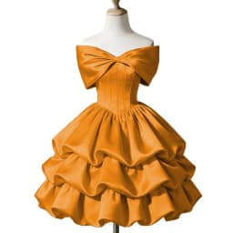 Butterfly Tie Solid Color One Shoulder Birthday Party Host Daily Cute Sweet Cake Fluffy Skirt Dress Formal Dress Customized