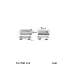 1/2/5Sets Silver Diamond Steel Lock Puller Slider For Birkin 30 Handbags Bags Hook Clasps Eyelet Plate Rivet Studs Accessories