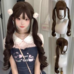 OLACARE Long Body Wave Black Brown Purple Cosplay Wigs Heat Resistant Synthetic Wigs Middle Part Natural Lolita LM Wigs Women