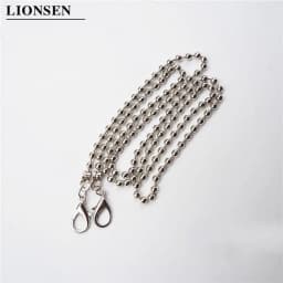 10pcs/lot 120cm 60CM Ball Replacement Chain Strap Metal link Clasp Purse Chain Bag Handle Shoulder Cross Body Handbags Chain