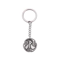 EUEAVAN Retro Mysterious 24 Runes Keychain Norse Viking Jewelry Courage Charm Letter Amulet Keyring for Women Men Accessories