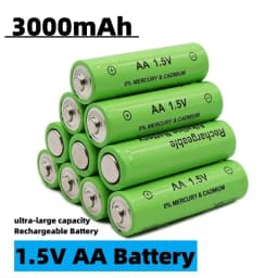 3000mAh 1.5V AA battery, suitable for remote controls, mice, computers, toy watches, etc. AA 1.5V rechargeable batteries.