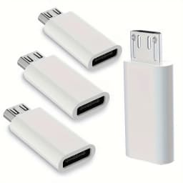 4pcs USB C To Micro USB Adapter Type-C Female Converters, Charging And Data Sync for Galaxy S7 And More Micro Port Devices