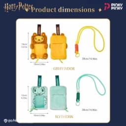Pinky Harry Potter Card Holder Lion Bag Charm Pendant Keychain for Daily Halloween Christmas Birthday Party Gift for Students