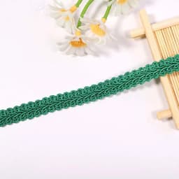 2/4yards 12mm Polyester Lace Trimming Ribbon Centipede Braided Curve Lace Sewing Clothes DIY Craft Wedding Accessories