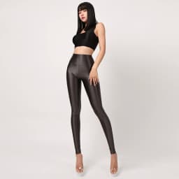 Seamless Satin Glossy Pants Sexy Tight Silk High Waist Glossy Pantyhose Yoga Sports Pants Leggings Sport Women Fitness Plus Size