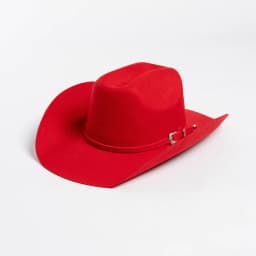 USPOP 100% Wool Felt Cowboy Hat with Belt Buckle 4 Sizes Wide Brim Jazz Hat Autumn Winter Fedoras