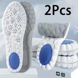 2/4PCS Feet Shock Absorption Shoe Sole Super Soft Insoles for Shoes Men Running Sports Insole Plantar Fasciitis Shoes Pads 1Pair