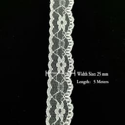 5 Meters White & Black Lace Ribbon Assorted Floral Trims for Gift Wrapping Christmas Wedding Decor DIY Crafts Sewing Accessories