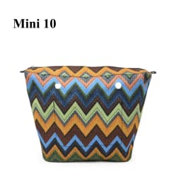 TANQU New Colorful Waterproof Inner Lining Insert Zipper Pocket for Classic Mini Obag Canvas  Inner Pocket for O Bag