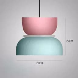 Modern Macaron Led Pendant Lamp Colorful Hanging Suspension Study Dining room Bedside Bedroom Chandelier Lighting lamp shades