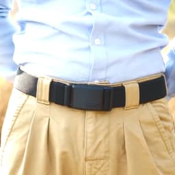 KOLBER Magnetic Elastic Belt for Men Quick Release Silver Buckle Casual belt Male Adjustable Stretch Waistband Hiking Girdle