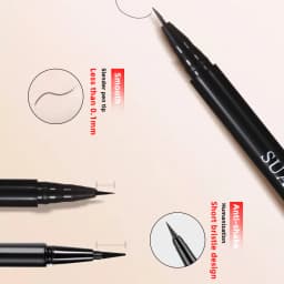 Waterproof And Durable Liquid Eyeliner Pen - Ultra-Fine Tip Precise Description Fast Drying And Easy To Apply Essential Cosmeti