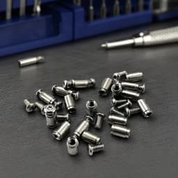 2Pieces Screws Accessories for DIY Folding Knife Support Shaft Screw Folding Knife Backspacer Standoff Tool Making