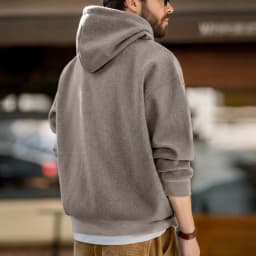 Maden Vintage Gray Hooded Sweatshirt Heavyweight Thick Pullover with Pocket for Men's Autumn and Winter Casual Versatile Tops