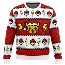 Pikachu Pok é mon Christmas Sweater Couple 2026 New Fashion Men's Hoodie Cartoon Anime Women's Hoodie Sportswear