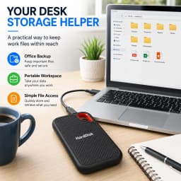 2TB External Hard Drive Portable SSD High Speed Hard Disk Solid State Drive USB-C Original Storage Device for Laptop/Phone/Mac