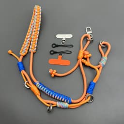 Outdoor Tactical Multifunctional Hand Braided Camera Bag Strap Adjustable Replacement Phone Lanyard Expandable Crossbody Strap