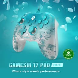 GameSir T7 Pro Floral Xbox Gamepad Hall Effect Game Controller for Xbox Series X, Xbox Series S, Xbox One X | S Game Console