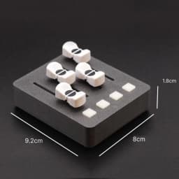 EM-PO2 MIDI Controller – 4 Faders + 4 Buttons for Digital Audio Workstation Music Production & Streaming Control