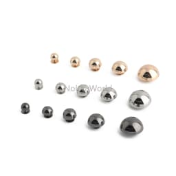 30/100/200PCS 8-20mm Mushroom Dome Bolt Metal Round Button Rivets For Handbag Clothing Decoration Screw Back Studs Accessories