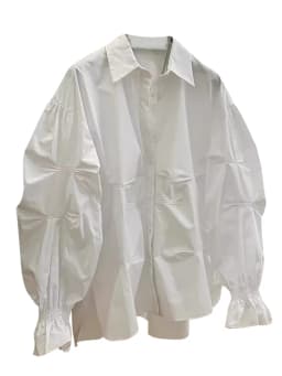 Early Spring 2026 Women's Loose Long Sleeve Shirt Sensation High-End Feeling Unique Exquisite Style Button Detail Po...