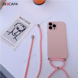 15T Crossbody Necklace Strap Cord Lanyard Soft Case for Xiaomi 15T 17T Pro Mi15 T Camera Protect Silicone Bumper Cover Shell