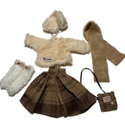 Doll's Clothes Suitable For 1/6 BJD 30cm Dress Up Set Clothing Girl Set Toy Accessories(Only Clothes,no Doll)