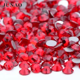 JUNAO 100Gross SS6 SS10 SS12 SS16 SS20 SS30 AB Color Glass Rhinestones Bulk Non Hotfix Flatback Strass DIY Nail Crystal Stones