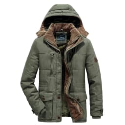 Men Winter New Windproof Hooded Thick Fleece Warm Parka Men Fashion Brand Coat Men Classic Casual Parka Jacket Men Size 6XL