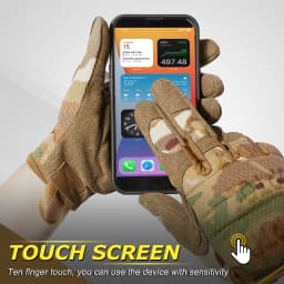 TouchScreen Tactical Gloves Camouflage Paintball Shooting Airsoft Combat Hunting Shock-proof Full Finger Glove Bicycle Men Women