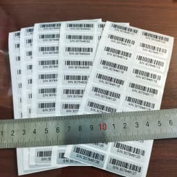 100pcs Serial Number Warranty Seal BAR-CODE Security Label Box Safety Sticker VOID Left Removal Proof Tamper Evident Cover