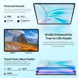 Teclast P50 Tablet PC 11" HD Display 7000mAh Battery Unisoc T7200 8GB RAM (+12GB Virtual) 128GB ROM 4G LTE GPS Android 15