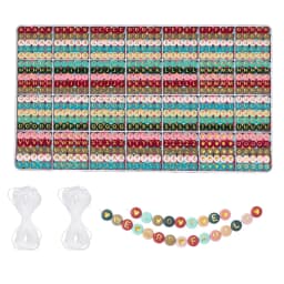 Beadsky Alphabet Bead, 840/1400PCS bracelet making kit 28 styles of DIY beaded bracelet kit Alphabet bead craft