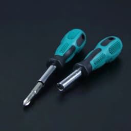 Bit Holding Screwdriver with Soft Finish Handle, 1/4" x 118mm, Magnetic 1/4 Bit Holder Screwdriver Handle