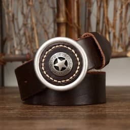 3.8CM Genuine Leather Belts for Men Thickened Head Layer Pure Cowhide Smooth Buckle High Quality Jeans Cowboy Male Belt Luxury