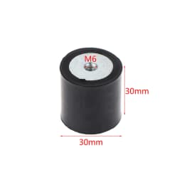 M4 M5 M6 M8 Female Thread Rubber Shock Absorber Anti Vibration Pad Damper-Metal Silentblock Type DD Rubber Mount Flat Base Block