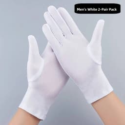 High-End Black White Gloves for Jewelry Watch Luxury Display Protocol Salesperson Guide Elegant Fashionable Gloves