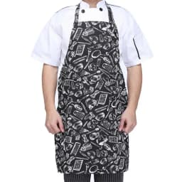 1pc Adjustable Adult Apron Striped Restaurant Chef Apron Outdoor Camping Picnic Kitchen Cook Aprons
