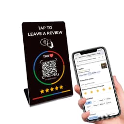 NFC215 Programmable QR Code for Google Review Card NFC Station Table 13.56Mhz Can Be Independently Set To Link Standing Card