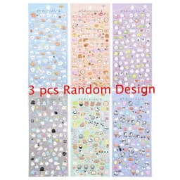 3 pcs/6 pcs Kawaii Mini Animals Cartoon 3D Puffy Stickers Scrapbooking DIY Journal Stationery Sticker Cute Deco School Supplies