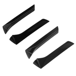 2Pcs Car Rear Window Side Splitter Wing Exterior Trim Left Right Auto Replacement Only For SEAT LEON 5F FR Mk3 MK3.5 2013‑2021