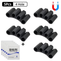 Magnetic Bit Holder 3/4 Holes Screwdriver Bit Holder Drill Bit Stand Storage Case with 3M Adhesive Tape Power Tools Accessories