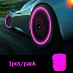 Luminous Valve Caps Fluorescent Night Car Tire Valve Caps Motorcycle Bike Glowing Decor Wheel Nozzles Tyre Cap Car Accessories