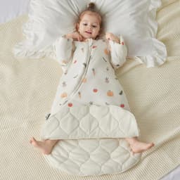 Sleeping Bag For Babies 0-24M Soft Cotton Breathable 2-Ways Zipper Cute Animal Print Baby Sleeping Bag With Removable Sleeves