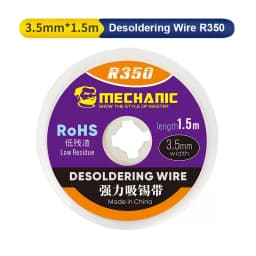 MECHANIC R350 1.0 1.5 2.0 2.5 3.0 3.5 4.0mm Powerful Solder Wick Electric PCB Board Tin Absorption Pure Copper Desoldering Braid