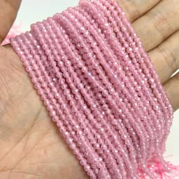 Natural Rose Pink Red Quartz Crystal Stone Beads 2 3 4mm Agates Chalcedony Morganite Rhodochrosite Gem Bead For Making Jewelry